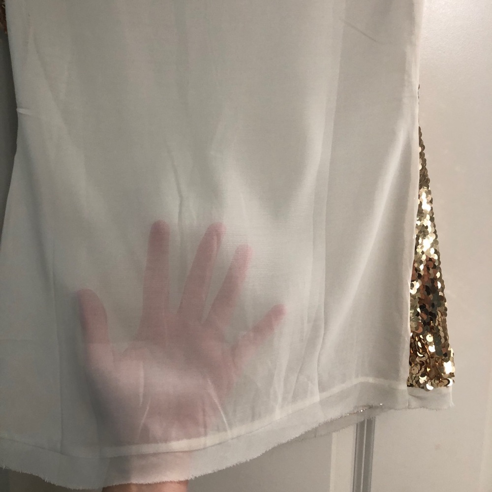 Gold Sequin Front Blouse - Picture 4 of 4